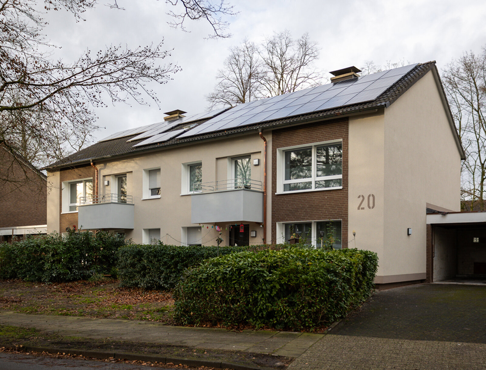 Modernisiertes Wohngebäude in der Wilhelm-Löbbe-Allee