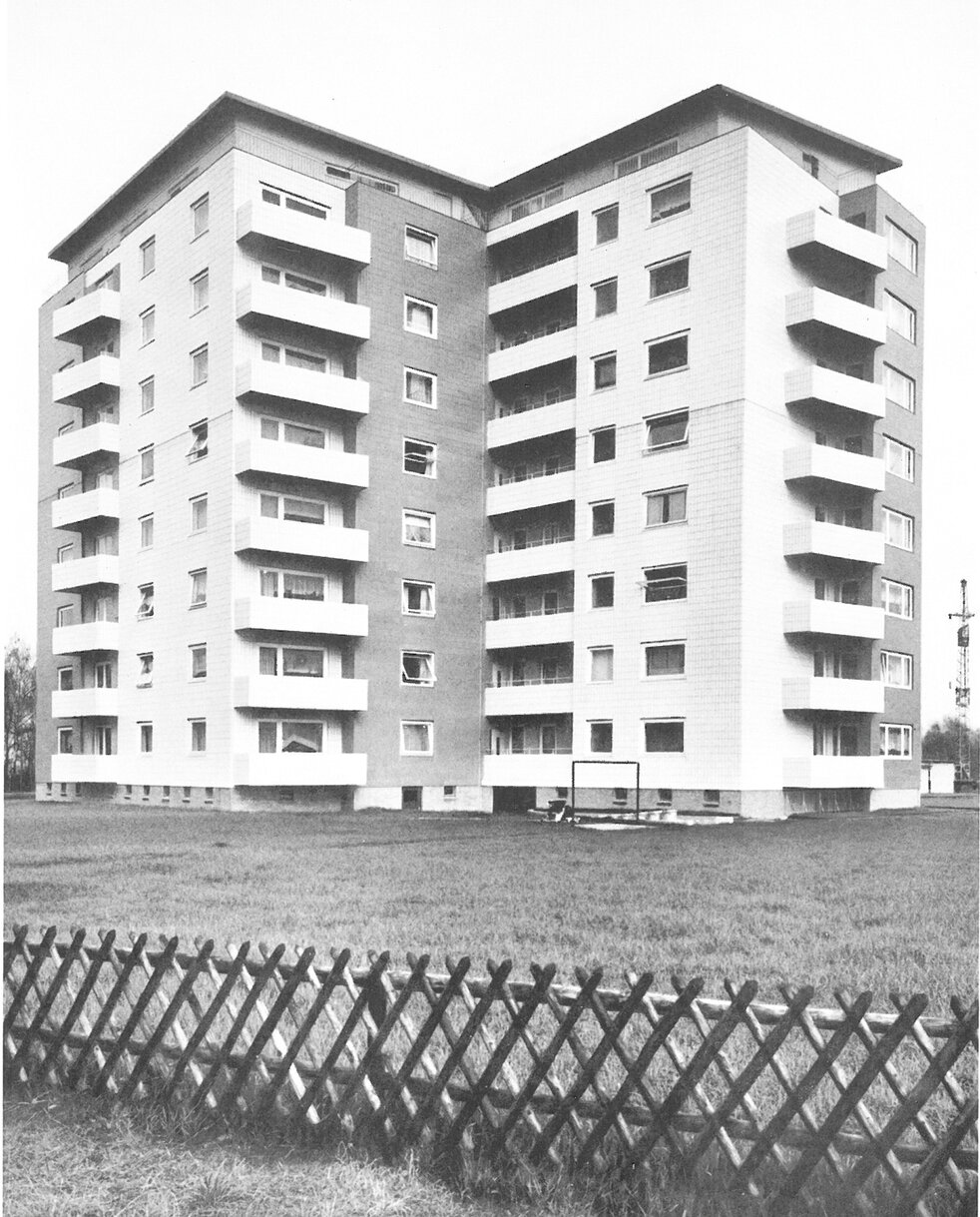 Hüttenwerke Kayser Lünen Wohnhaus Moltkestraße im Jahr 1960