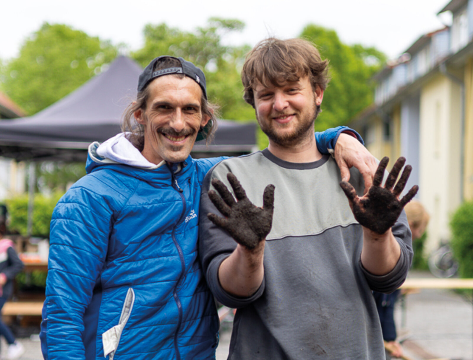 Florian Artmann und Julian Volmerg vom Verein die Urbanisten e. V.