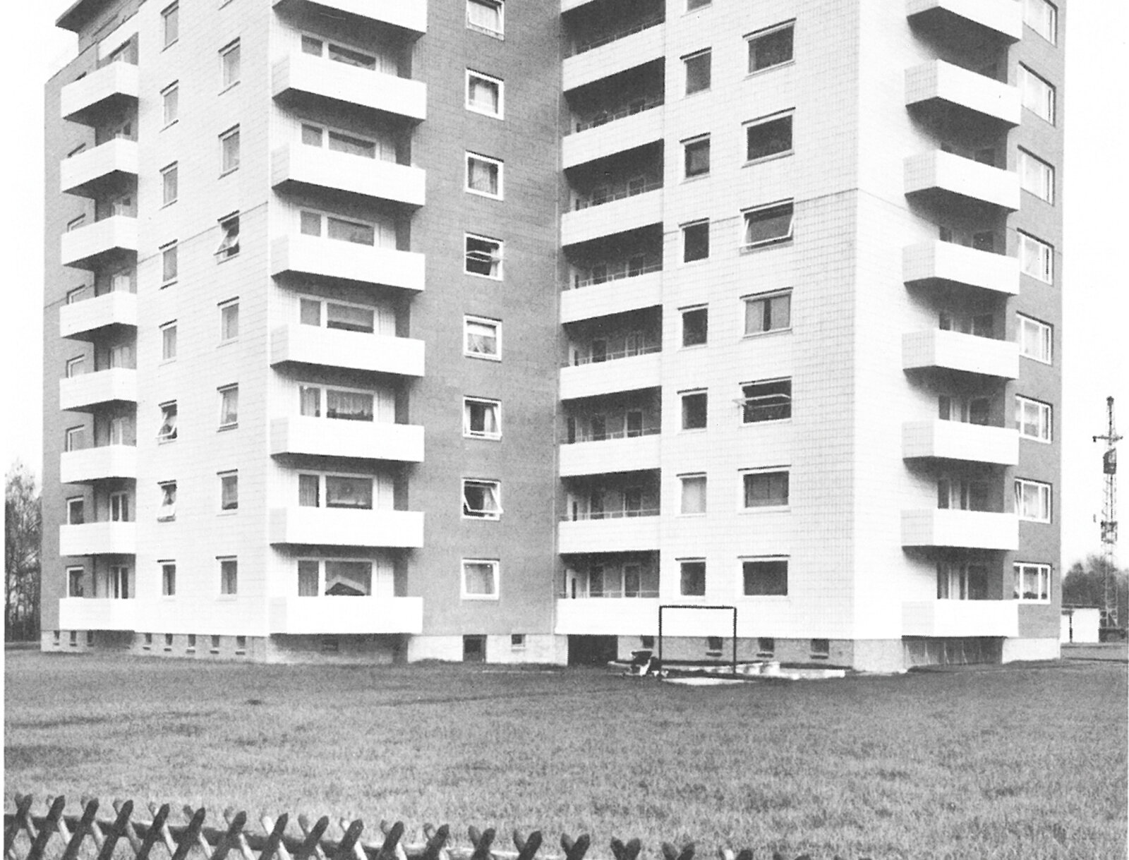 Hüttenwerke Kayser Lünen Wohnhaus Moltkestraße im Jahr 1960